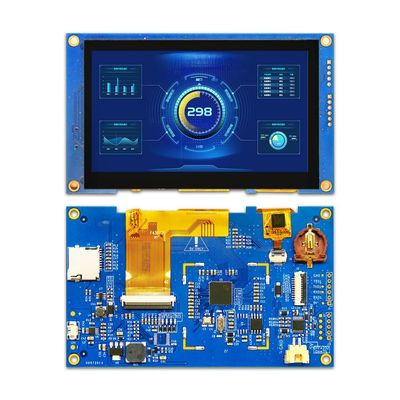 quality 250 Cd/M2 Single Touch Display 480x272 Touch Screen Modules 4.3 Inch Driver IC T5L0 factory