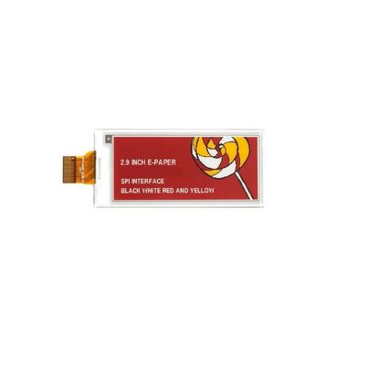 Good price 128x296 Small Epaper Display 2.9 Inch Colour Epaper Display 200 Cd/M2 online