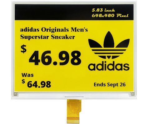 Good price 5.83 Inch E Paper Display Module 648x480 Paper Display Screen 3V Driver ICJD79686 online