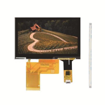 4.3 Inch Capacitive Touch Screen 500 Cd/M2 Touch Screen Display Module 800X480
